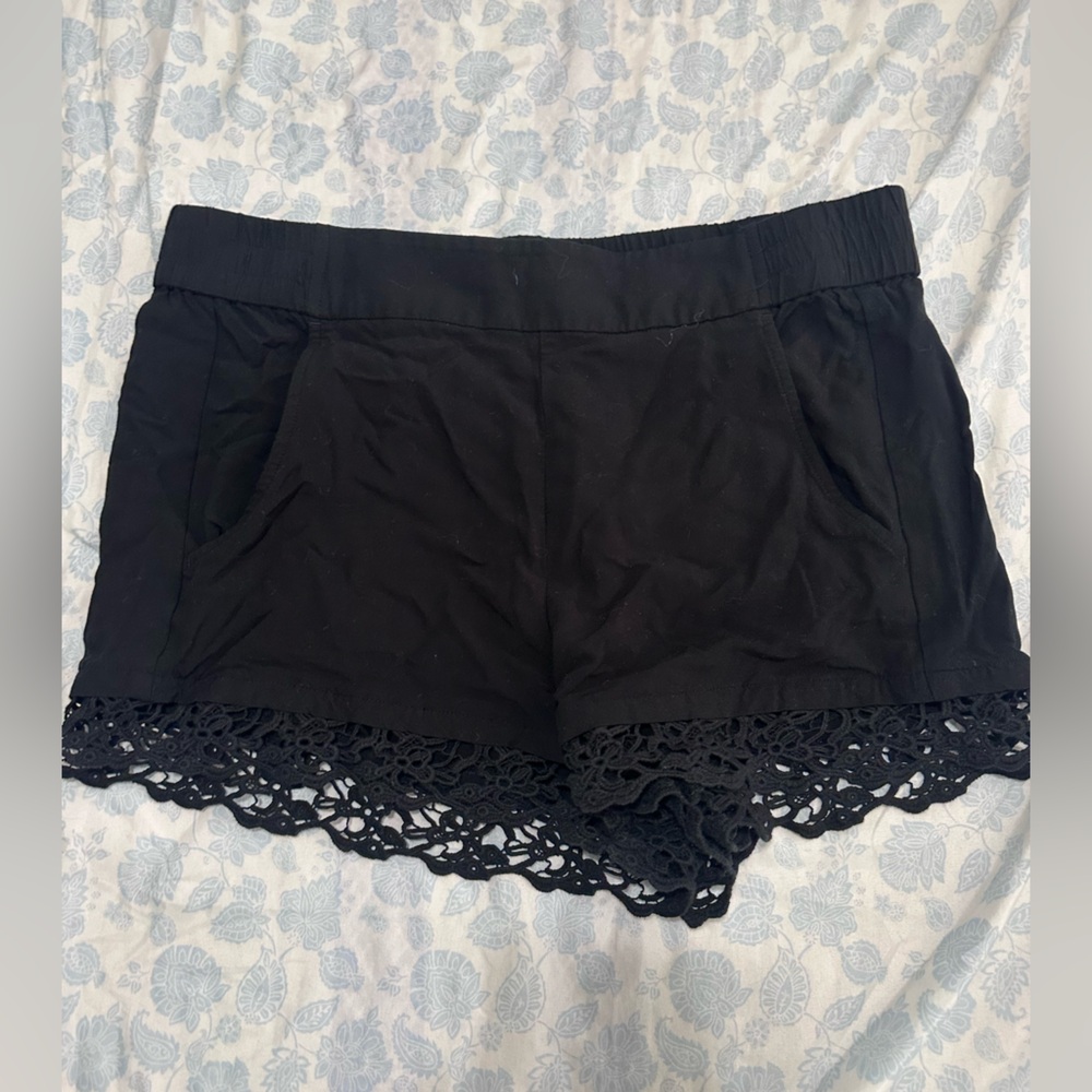 Express Black Casual Shorts
